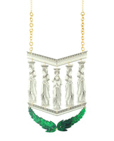 Elegant Caryatids in the Erechtheion Necklace