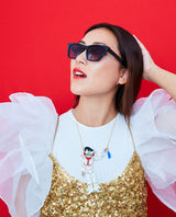 Elvis, The Cool Dancing Cat Necklace -interactive-