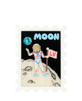 Epic Moon Landing Stamp Brooch