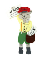 Extra, Extra! Read All About It! Brooch