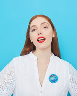 Fish In The Bubble brooch