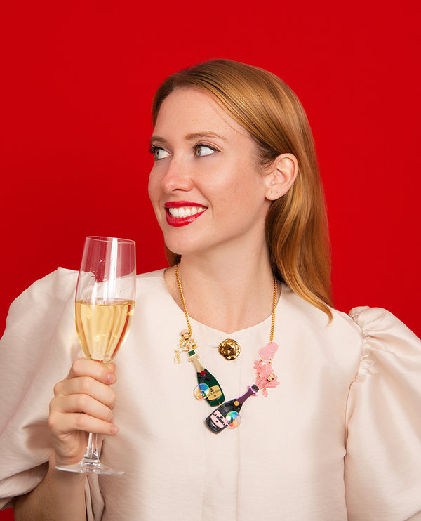 Fizzy Champagne Celebrations Necklace