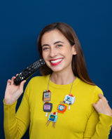 Flipping Through the Channels Statement Necklace