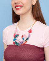 Floating Leaves Statement Necklace