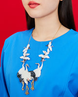 Flock of Cranes Statement Necklace
