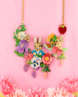 Floral Joy with Peter Rabbit Statement Necklace