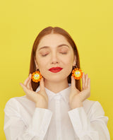 Flower Power and Spongebob Earrings