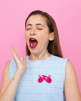 Fluffy Bunny Slippers Brooch