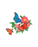 Fluttering on Flowers Brooch