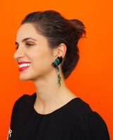 Fly Away Quetzal Bird Earrings