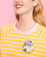 Flying By the Pony Castle Window Brooch
