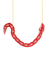 Flying mystical snake necklace