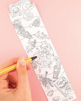 Alice in Wonderland Bookmark Free Printable colour in!