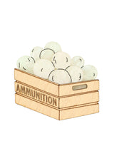 Friendly Snow Fire Brooch