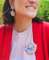 Fuji in Full Bloom Brooch