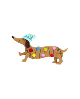Fun Fairy Light Dachshund Brooch