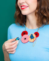 Gerbera Daisy and the Creepy Crawlies Necklace -Interactive-