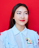 Getting Hitched At The Wedding Chapel Brooch