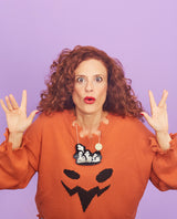 Ghosts In The Graveyard Necklace -Glow In The Dark-