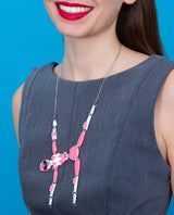 Go Go Pink Power Ranger! Mannequin Necklace -Interactive-