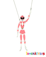 Go Go Pink Power Ranger! Mannequin Necklace -Interactive-