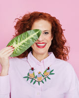 Gouldian Finch Birds Singing Necklace