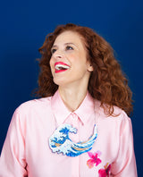 Great Wave off Kanagawa Statement Necklace
