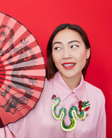 Green Dragon Guardian Spirit Statement Necklace