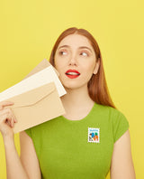 Greetings from Bikini Bottom Stamp Brooch