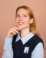 Greetings from Peter Rabbit Stamp Brooch