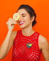 Guacamole in the Molcajete Brooch