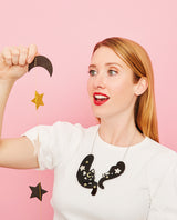 Hanging Out With My Black Cat Necklace -Glow in the Dark-