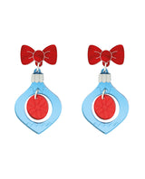 Hanging Vintage Christmas Ornament Earrings