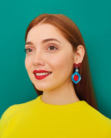 Hanging Vintage Christmas Ornament Earrings