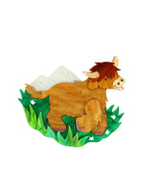 Happy Highland Cow Brooch