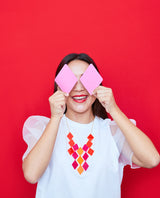 Harlequin Diamond Print Necklace