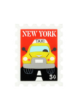 Hey! Taxi! Stamp Brooch