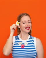 Hibiscus and Plumeria Flower Necklace