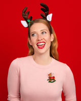 Holiday Hoof Rocker Brooch