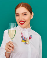 Hooray Pink Champagne Necklace