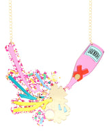 Hooray Pink Champagne Necklace