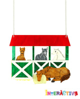 Horses in their Stable Necklace -Interactive-