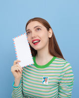 Hot Air Balloon Stamp Brooch