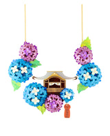 Hydrangea Blossoms in Unshoji’s temple garden Statement Necklace