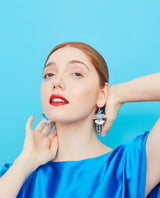 Icy Blue Jellyfish Earrings