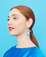 Icy Blue Jellyfish Earrings