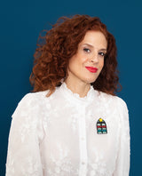 Illuminated Glass Brooch