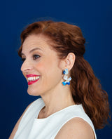 Indigo Iris Earrings