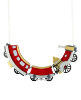 Industrial Steam Locomotive Necklace