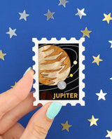 Jupiter and the Orbits Stamp Brooch